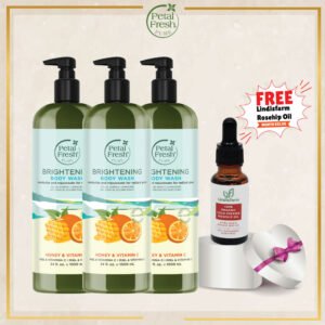 (Bundle of 3) Petal Fresh Body Wash 1L + FREE Lindisfarm Rosehip Oil 20ml